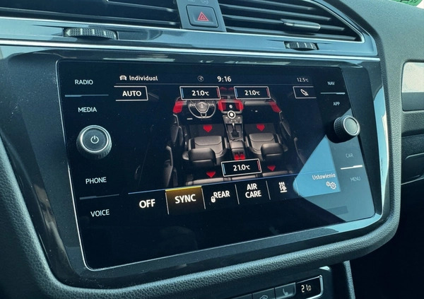 Volkswagen Tiguan cena 143900 przebieg: 109539, rok produkcji 2020 z Poręba małe 466